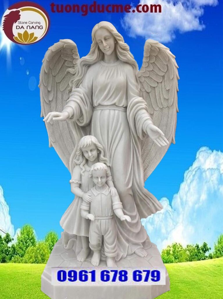 tượng thiên thần bằng đá